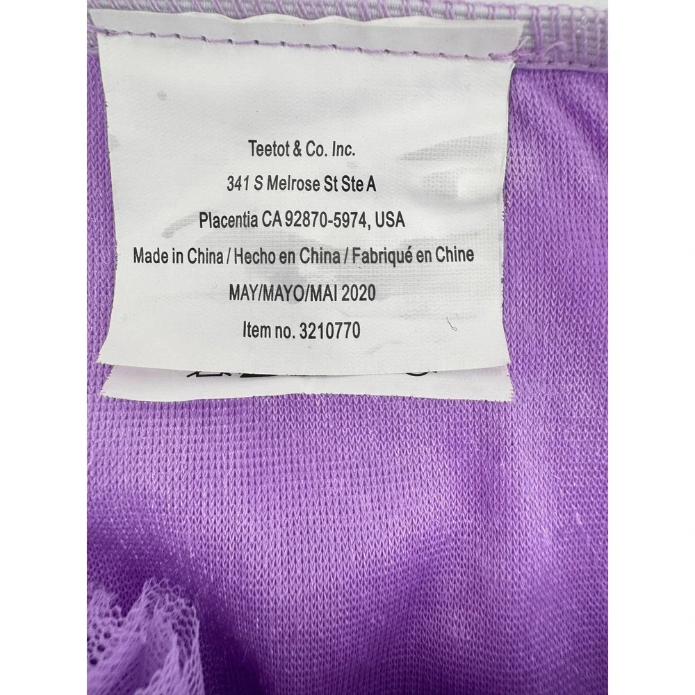 Teetot Mermaid Costume Dress Purple Teal Metallic Size 7-8 Dress Up Pretend Play